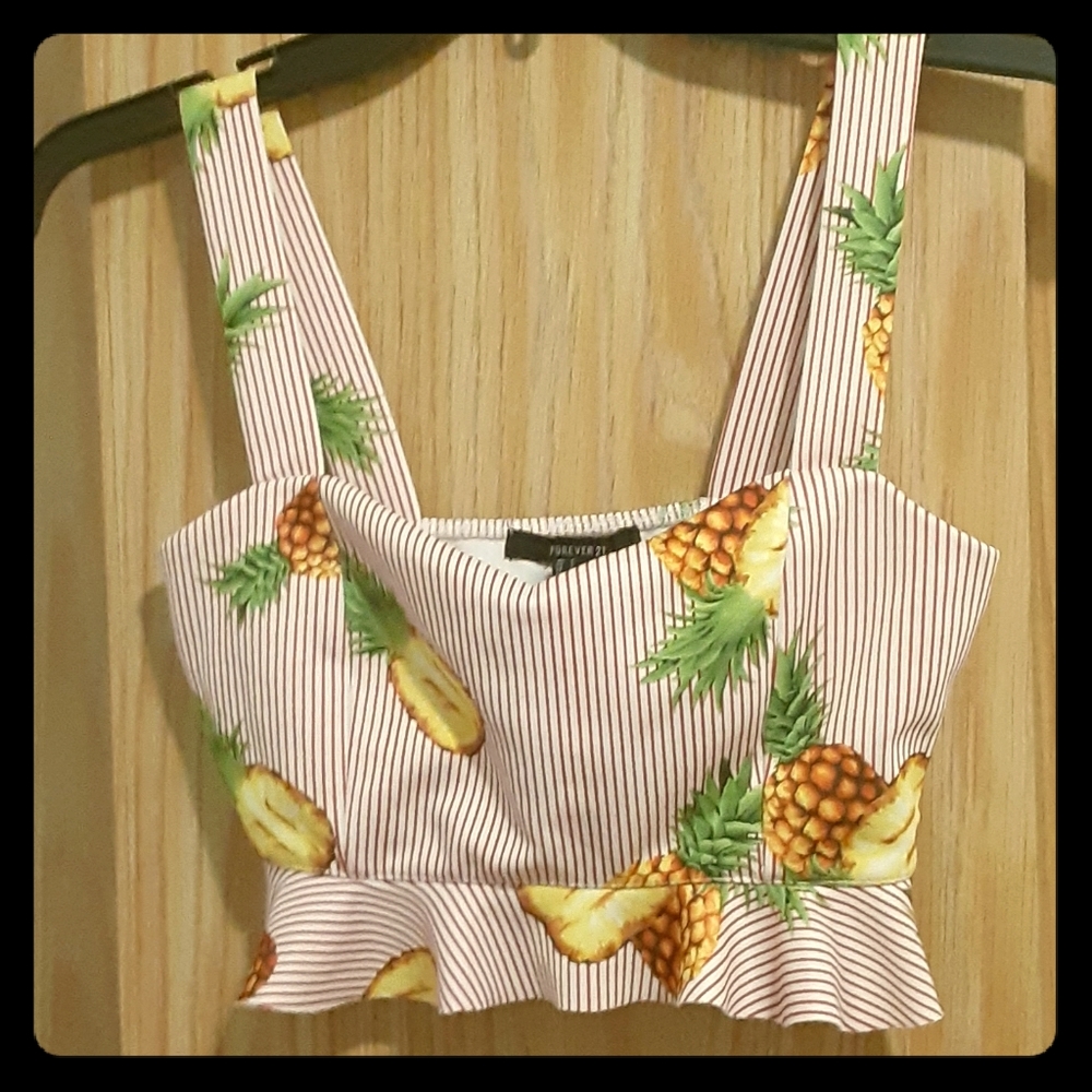 Size Small Pineapple Crop Top